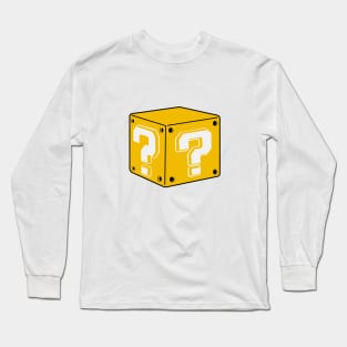 Cube Question Mark Yellow Long Sleeve T-Shirt